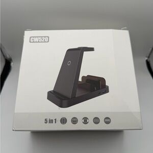 Black 5-in-1 Charging Station